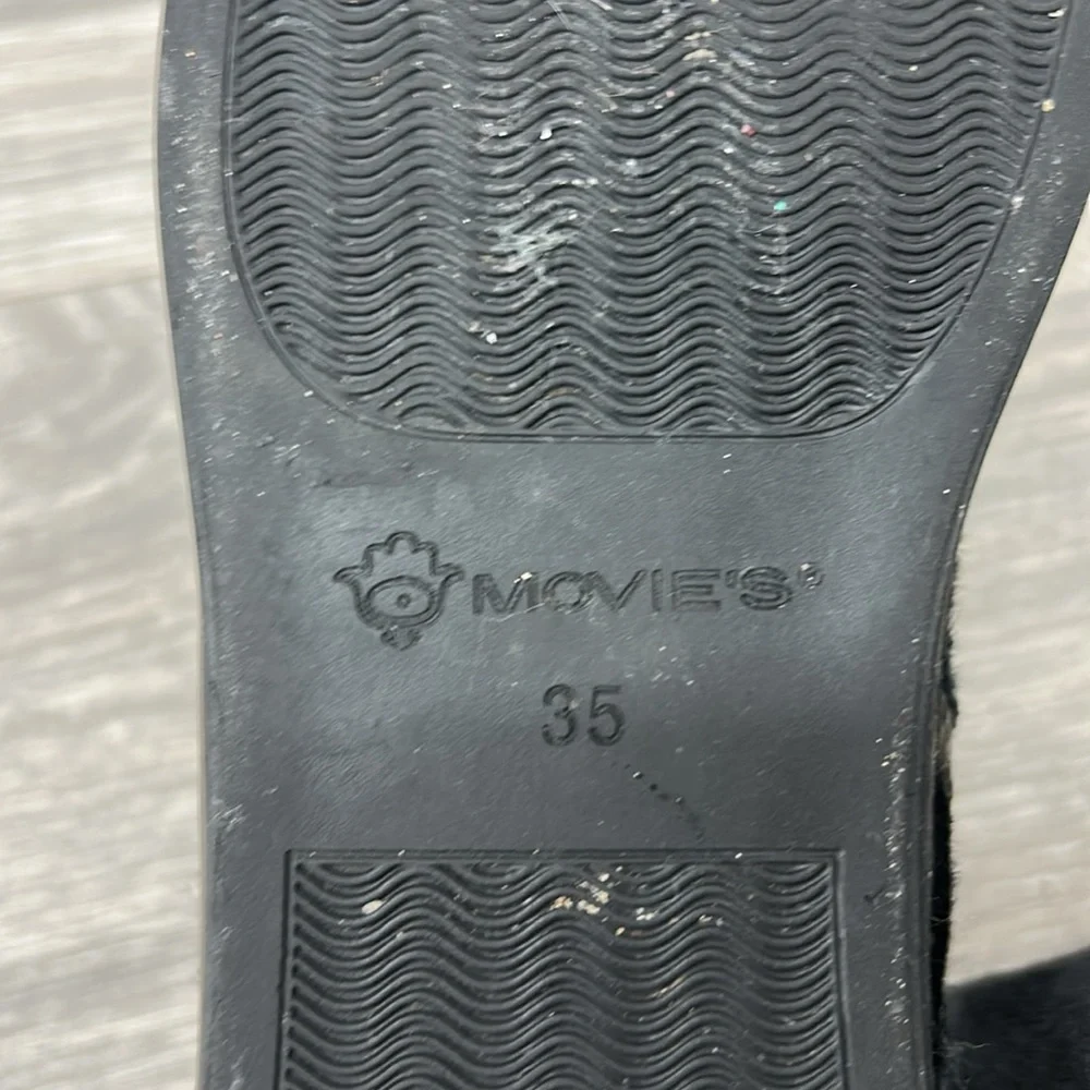 Movie’s Cow Hide Ankle Boots with Star Detail Size 4